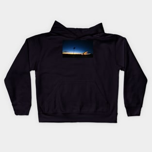 Arizona desert Fx.... car lights and sunset Kids Hoodie